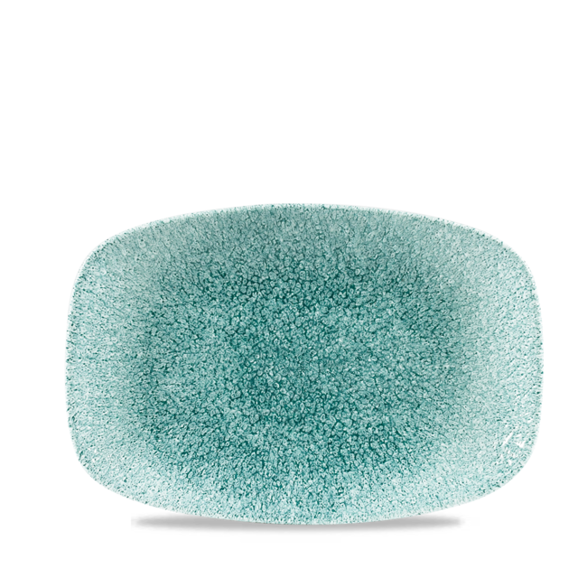 Churchill Servies Horeca Kwaliteit Raku Jade Green Chefs Oblong Plate 23.7 x 15.7cm 12/box