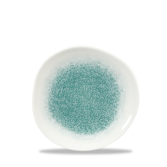 Churchill Servies Horeca Kwaliteit Raku Jade Green Round Trace Plate 18.6cm 12/box