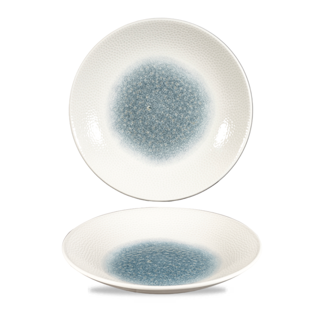 Churchill Servies Horeca Kwaliteit DISCONTINUED Raku Topaz Blue Isla Deep Coupe Plate 12/box
