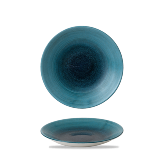 Churchill Servies Horeca Kwaliteit Stonecast Aqueous Lagoon Deep Coupe Bord 22cm