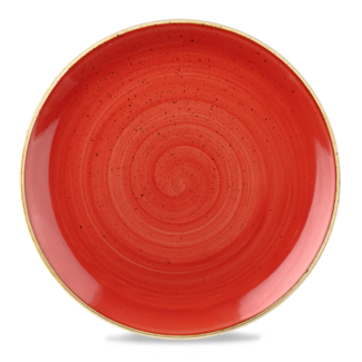 Churchill Servies Horeca Kwaliteit Stonecast Berry Red Coupe Evolve Bord 32.4cm