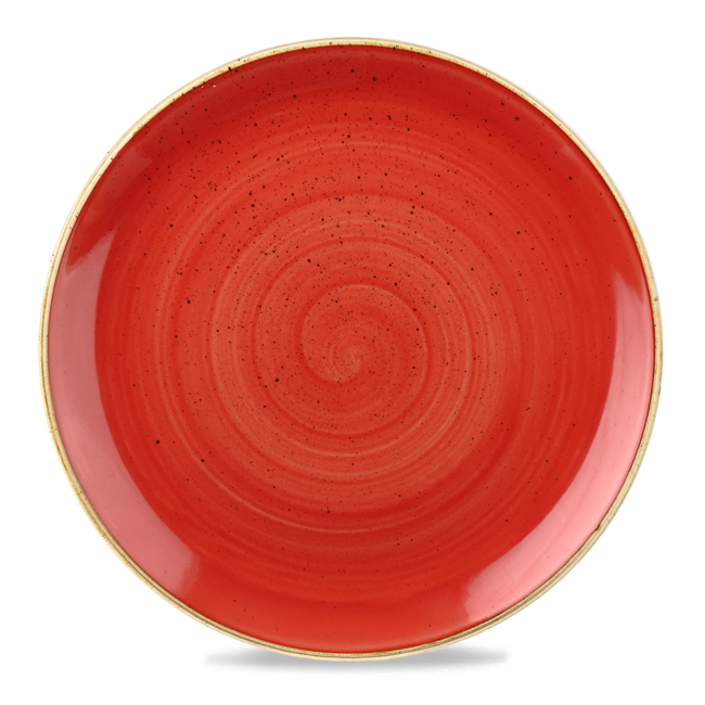 Churchill Servies Horeca Kwaliteit Stonecast Berry Red Coupe Evolve Plate 32.4cm 6/box