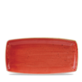 Churchill Servies Horeca Kwaliteit Stonecast Berry Red Oblong Bord 34.5cm