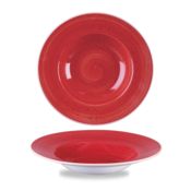 Churchill Stonecast Berry Red Profile Wide Rim Bowl Med 23.88cm