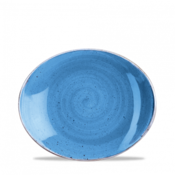 Churchill Churchill Stonecast Cornflower Blue Oval Bord 19.2cm