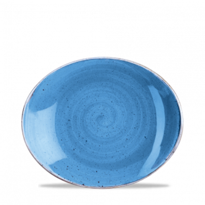 Churchill Servies Horeca Kwaliteit Stonecast Cornflower Blue Oval Bord 19.2cm