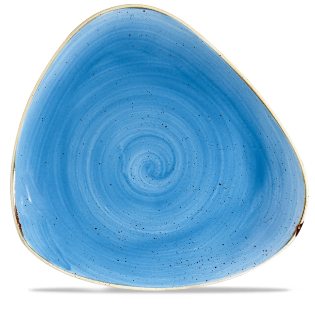 Churchill Servies Horeca Kwaliteit Stonecast Cornflower Blue Triangle Plate 30cm 6/box