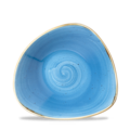 Churchill Stonecast Cornflower Blue Triangular Bowl 18.5cm