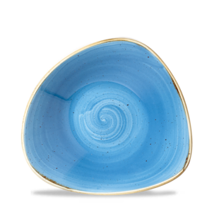 Churchill Stonecast Cornflower Blue Triangular Bowl 18.5cm