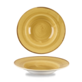 Churchill Stonecast Mustard Profile Wide Rim Bowl Med 23.88cm
