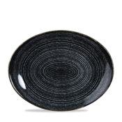 Churchill Churchill | Studio Prints Charcoal Black Orbit Oval Coupe Bord 31.7cm