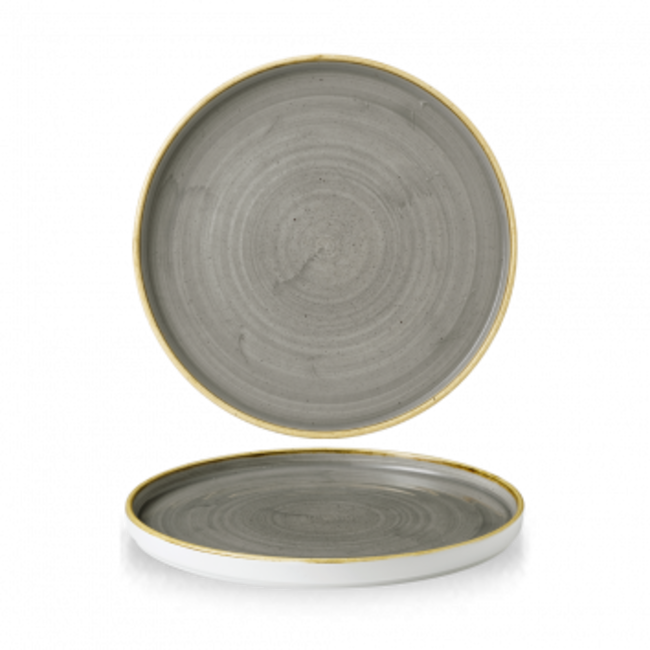 Churchill Servies Horeca Kwaliteit Stonecast Grey Walled Plate 26 cm 6/box