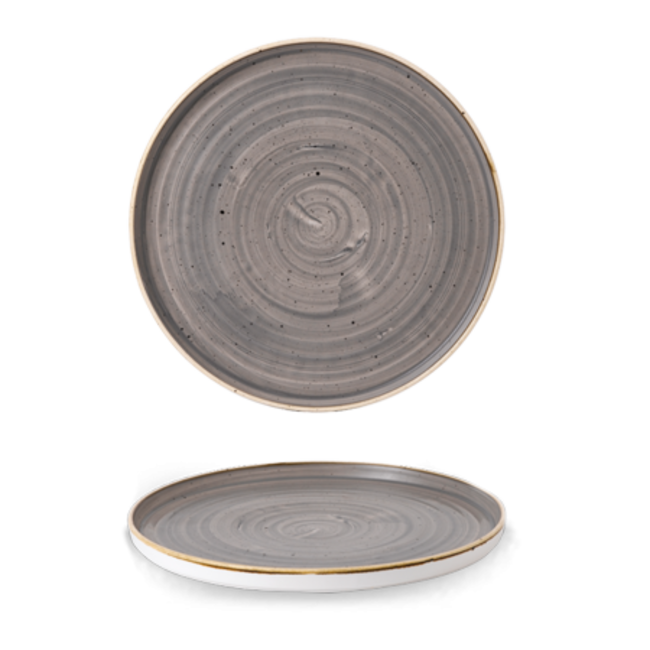 Churchill Servies Horeca Kwaliteit Stonecast Grey Walled Plate 28cm 6/box