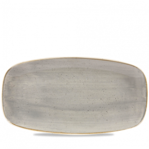 Churchill Stonecast Grey Chefs Oblong Bord 35.5x18.9cm