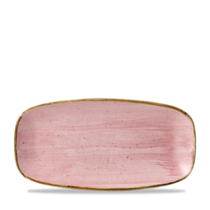 Churchill Stonecast Petal Pink Chefs Oblong Bord 29.8x15.3cm