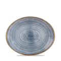 Churchill Servies Horeca Kwaliteit Studio Prints Slate Blue Orbit Oval Coupe Bord 27cm