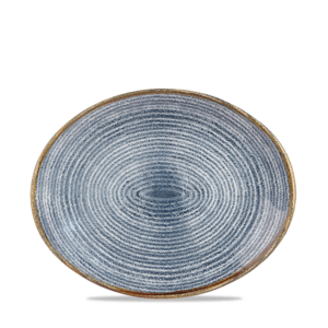 Churchill Servies Horeca Kwaliteit Studio Prints Slate Blue Orbit Oval Coupe Bord 27cm