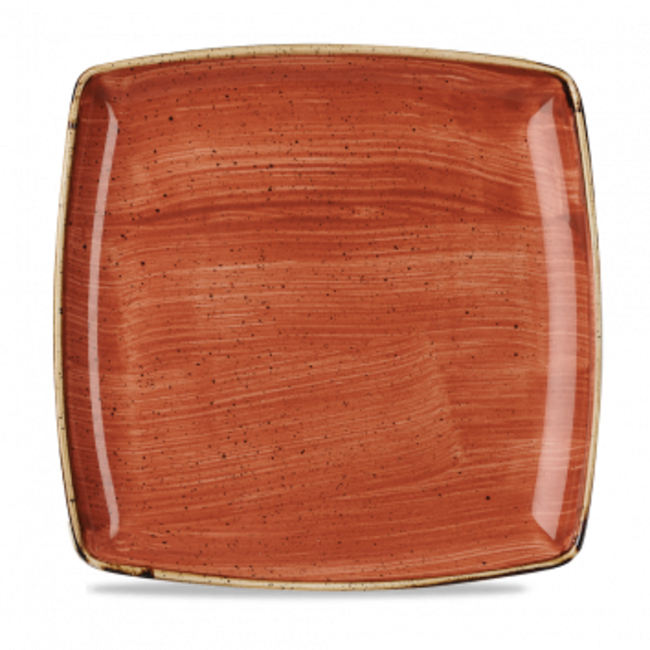 Churchill Servies Horeca Kwaliteit Stonecast Orange Deep Square Plate 26cm 6/box