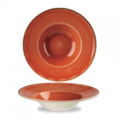 Churchill Stonecast Orange Profile Wide Rim Bowl Med 24cm