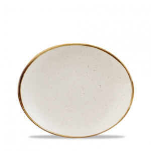 Churchill Servies Horeca Kwaliteit Stonecast Barley White Orbit Oval Coupe Bord 19.7cm