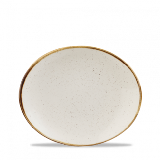 Churchill Servies Horeca Kwaliteit Stonecast Barley White Orbit Oval Coupe Bord 19.7cm