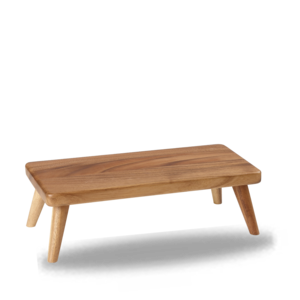 Churchill Servies Horeca Kwaliteit Wood Rectangular Small Stand 33.5x15.3x10.6cm