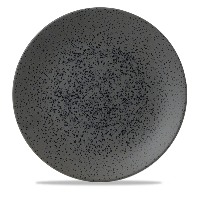 Art de Cuisine (Churchill1795) Menu Shades Caldera Flint Grey Coupe Plate 6/box