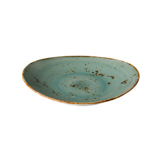 Q Authentic Servies Horeca Kwaliteit Ovaal bord reactive blue 30 x 25,5 cm
