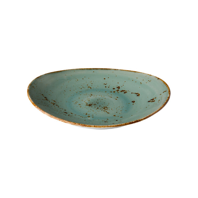 Q Authentic Servies Horeca Kwaliteit Ovaal Bord Reactive Blue 30 X 25,5 cm 3/box