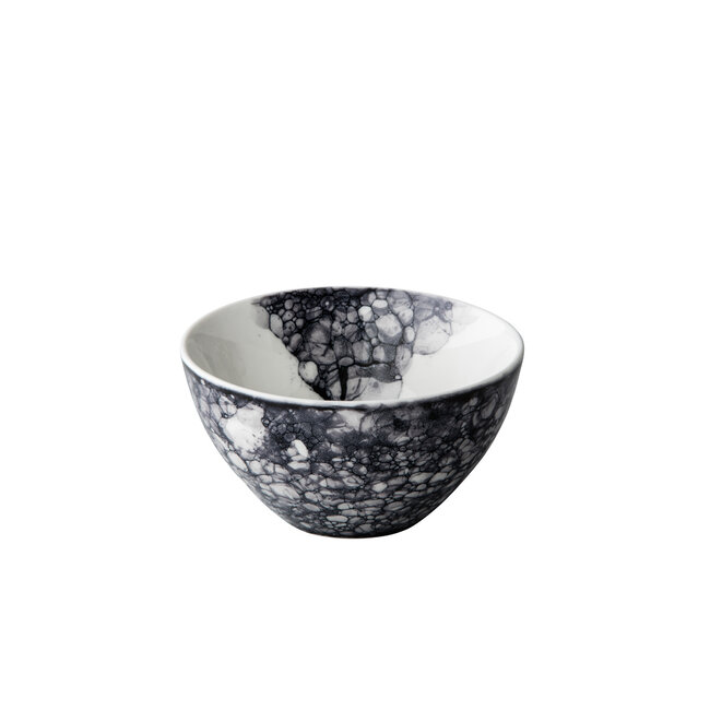 Q Authentic Servies Horeca Kwaliteit Kom Bubble Zwart 15 cm 800ml 6/box