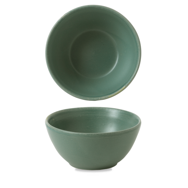 Churchill Servies Horeca Kwaliteit Nourish Andorra Green Contour Snack Bowl 13*6,3 cm 12/box
