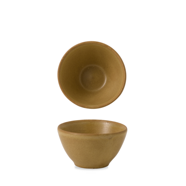 Churchill Servies Horeca Kwaliteit Nourish Petra Sand Contour Dip Pot 8,3*4,8 cm 12/box