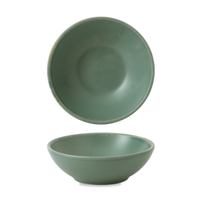 Churchill Churchill Nourish | Andorra Green Contour Shallow Bowl 11.7x3.8cm