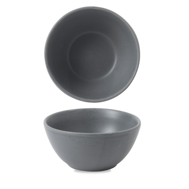 Churchill Servies Horeca Kwaliteit Nourish Seattle Grey Contour Snack Bowl 13*6,3 cm 12/box
