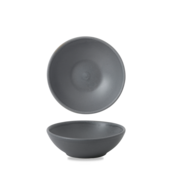 Churchill Churchill Nourish | Seattle Grey Contour Shallow Bowl 13x4.2cm