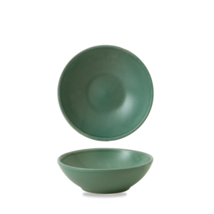 Churchill Servies Horeca Kwaliteit Andorra Green Contour Shallow Bowl 13x4.2cm