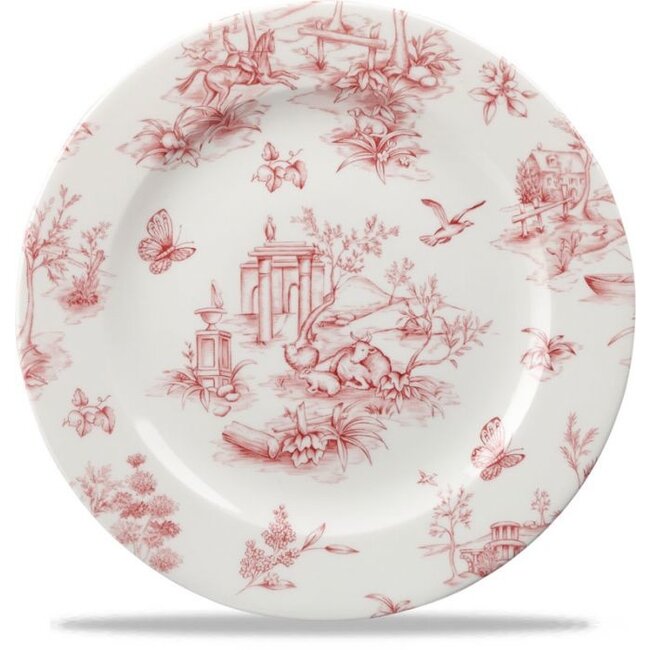 Churchill Servies Horeca Kwaliteit Toile Cranberry Profile Plate 20cm 6/box
