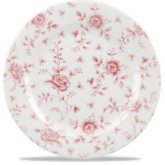 Churchill Servies Horeca Kwaliteit Rose Chintz Cranberry Profile Bord 30.5cm