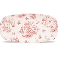 Churchill Servies Horeca Kwaliteit Toile Cranberry Chefs Oblong Bord 29.8cm x 15.3cm