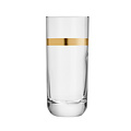 Onis new brand, same glass Onis Libbey | Envy Beverage Gold band 350 ml 6/box