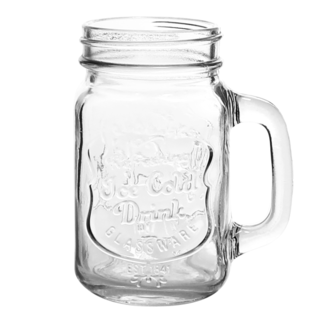 Non Food Company Drinking Jar 'Ice Cold Drink' 473ml 6/box