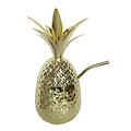 Non Food Company Metal Pineapple with straw Gold 710 ml