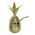 Non Food Company Metal Pineapple with straw Gold 710 ml