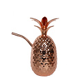 Non Food Company Metal pineapple with straw Copper 455 ml