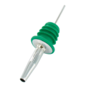 Non Food Company Metal Pourer with soft rubber cork green 12/box