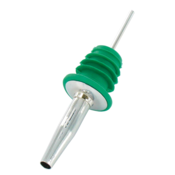 Non Food Company Metal Pourer with soft rubber cork green 12/box