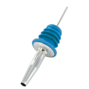 Non Food Company Metal Pourer with soft rubber cork blue 12/box