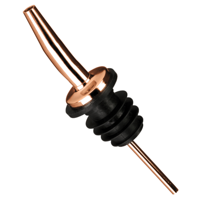 Non Food Company Metal Pourer with soft rubber cork Copper plated 12/box
