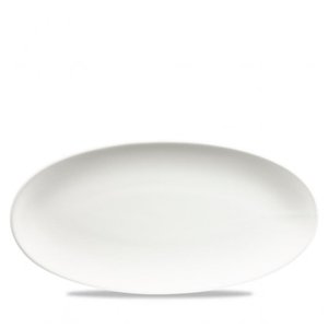 Churchill Servies Horeca Kwaliteit White Oval Chefs Bord 35x17.5cm