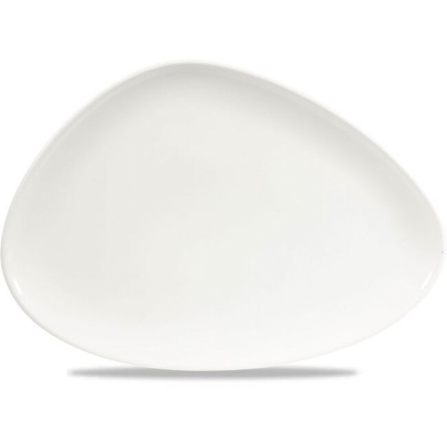 Churchill Servies Horeca Kwaliteit White Triangle Chefs Plate 14X24.8cm 6/box